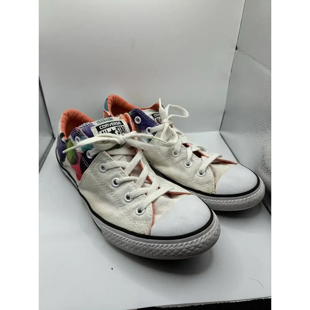Converse Chuck Taylor Low Youth Sz 5 Womens 7 Watercolor Floral Sneakers Shoes